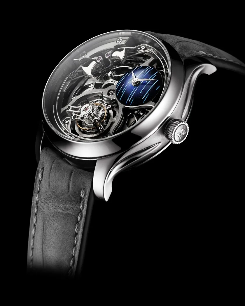 Endeavour Minute Repeater Cylindrical Tourbillon Skeleton Cosmic Rain